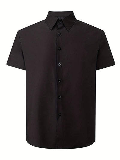 Brent - Camisa Casual Chic de Manga Corta