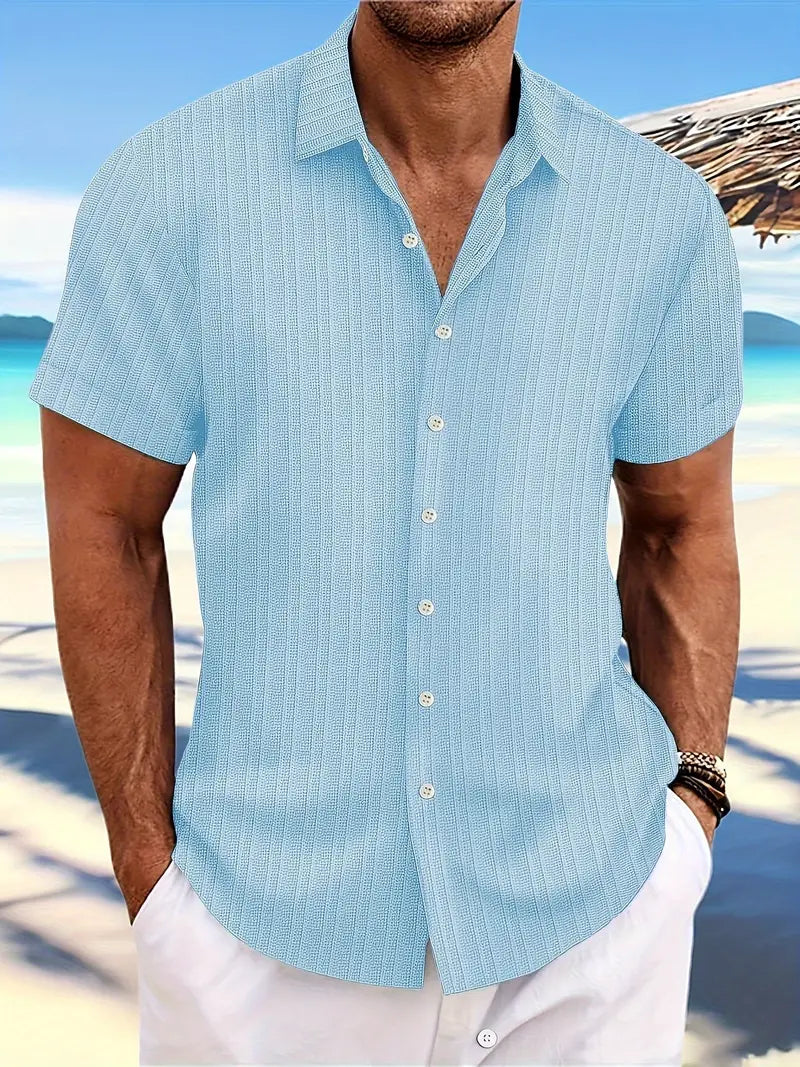 Troy - Camisa Clásica de Botones