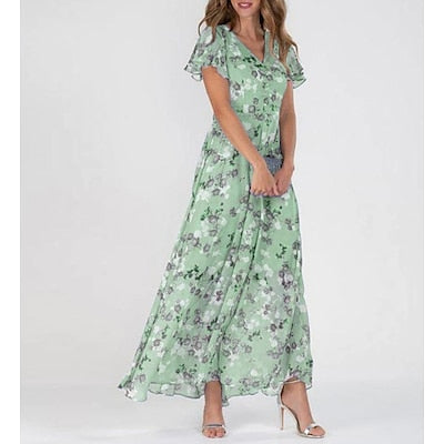 Pamy - Vestido veraniego ligero con estampado floral para cualquier ocasión