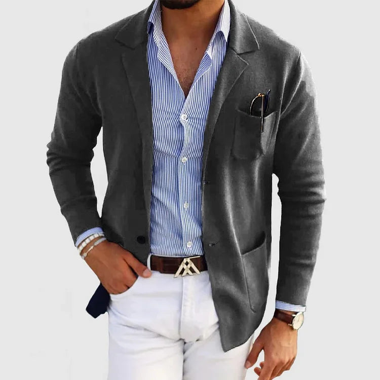 Nico – Elegante blazer de hombre con solapa y botones