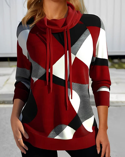 Gabrielle - Sudadera casual con diseño de bloques de color para mujeres