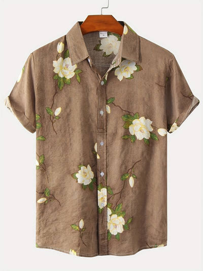 Kenneth - Camisa Casual de Manga Corta con Estilo Fresco