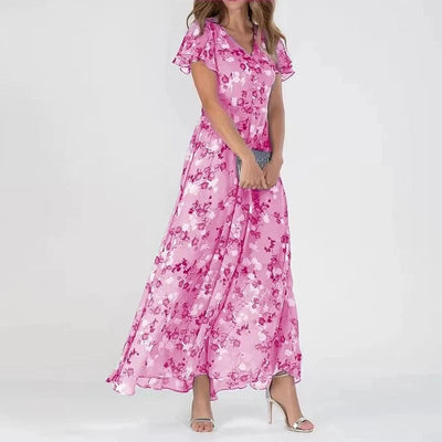 Vicky - Vestido Maxi Floral de Belleza Atemporal