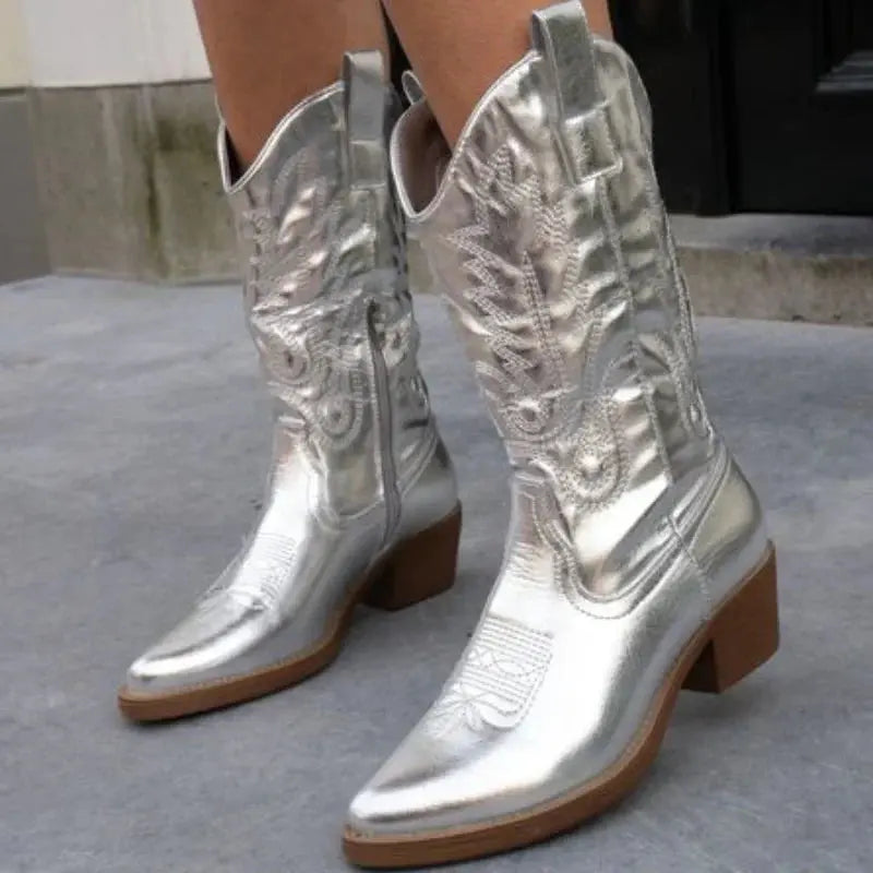 Gingra - Elegantes botas vaqueras de metal