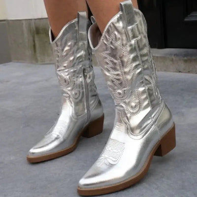 Gingra - Elegantes botas vaqueras de metal
