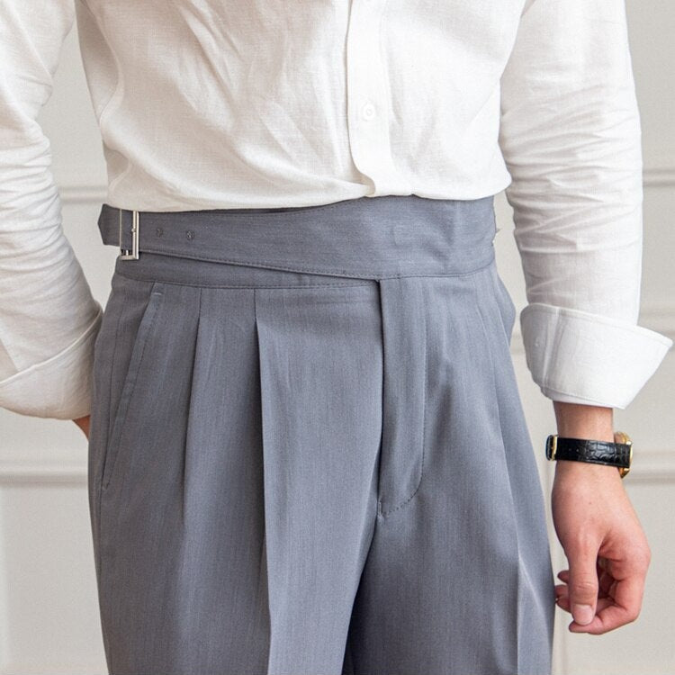Bronson – Pantalón casual con hebilla ajustable para hombres