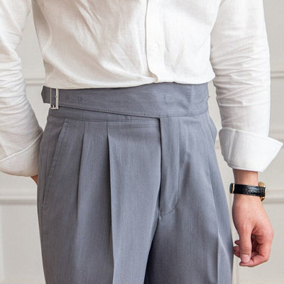 Bronson – Pantalón casual con hebilla ajustable para hombres