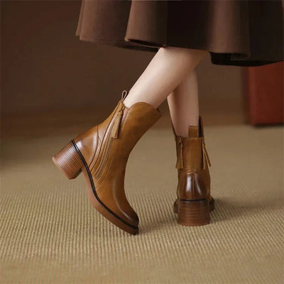Gina - Botines de Cuero de Lujo