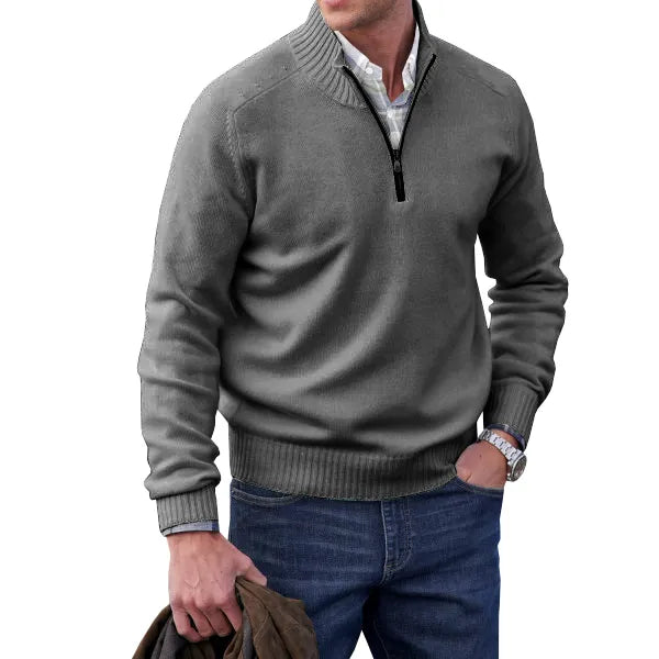 Huron - Cremallera Pullover Cachemir Calidad Premium