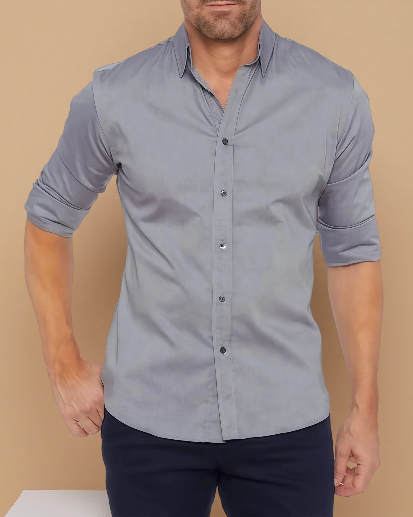 Pablo - Camisa elástica con cremallera