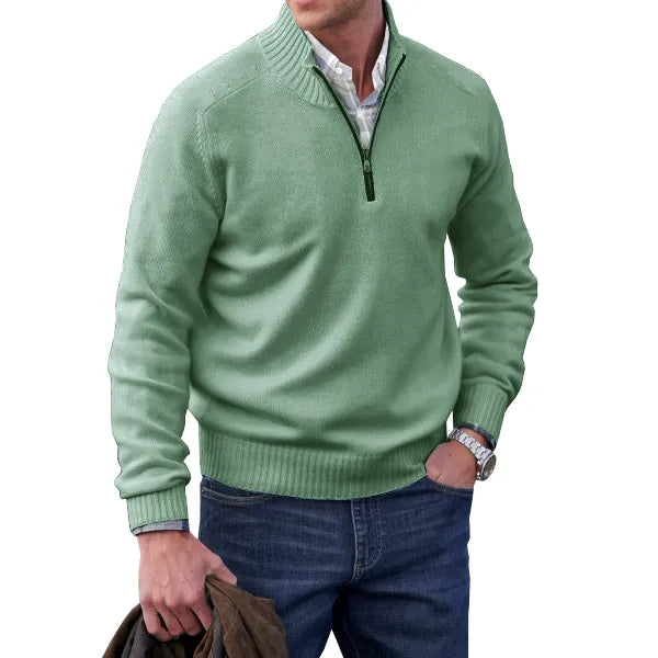 Huron - Cremallera Pullover Cachemir Calidad Premium