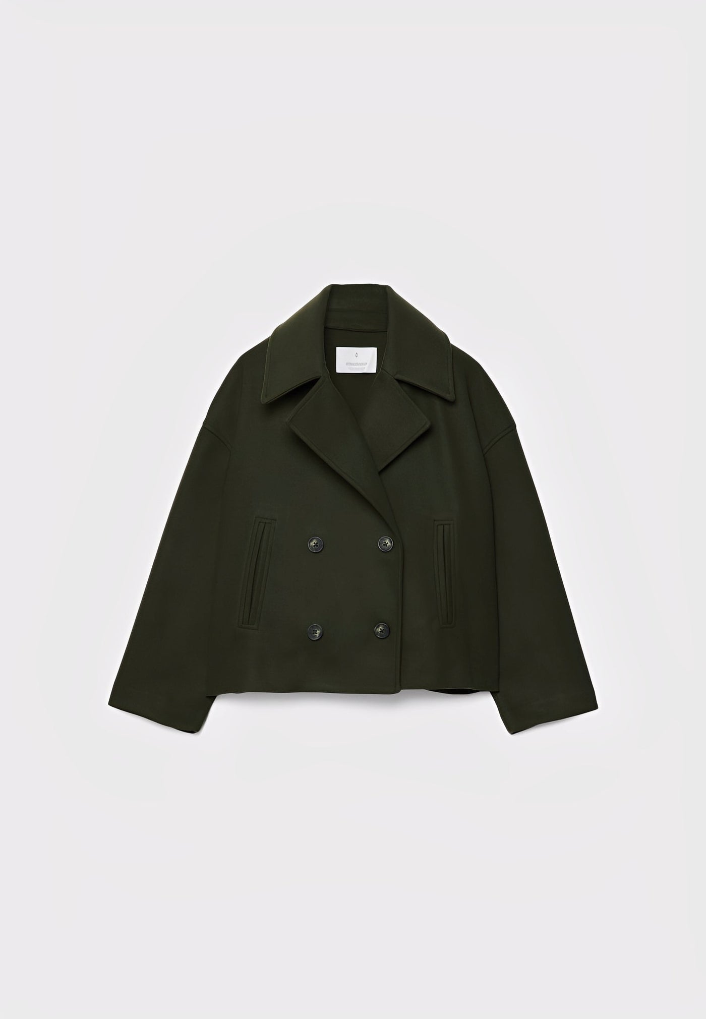 Claire – Corta Elegante Chaqueta de Doble Botonadura