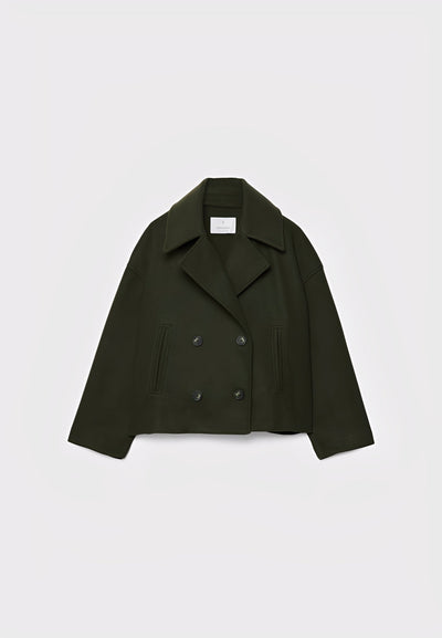 Claire – Corta Elegante Chaqueta de Doble Botonadura
