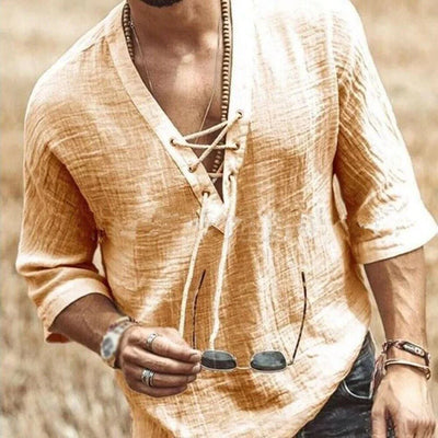 Glen - Camisa Casual de Lino