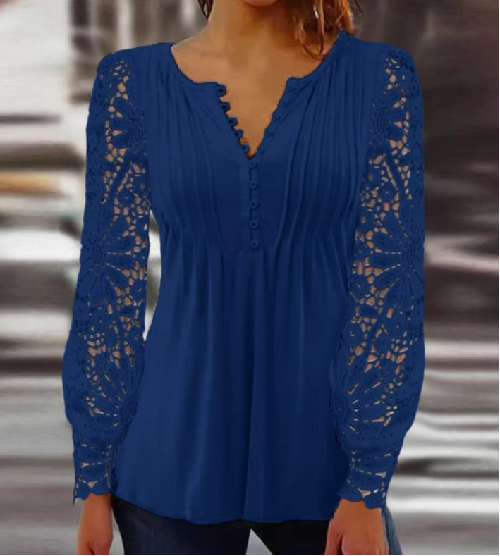 Hannah - Elegante blusa de manga larga