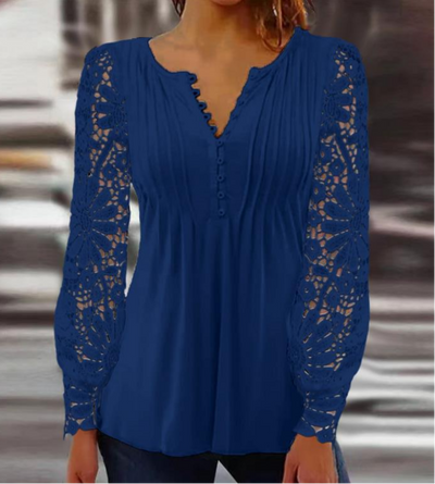 Hannah - Elegante blusa de manga larga