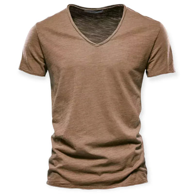 Archie - Cómoda V-Neck Camiseta Básica Hombre