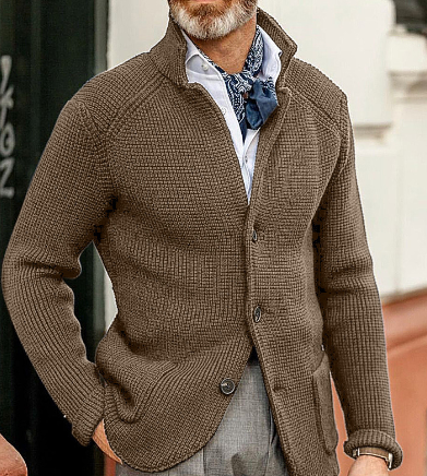 Kiki - Chaqueta de punto informal con capucha