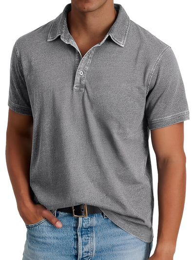 Darrell - Moderno, corte holgado polo para hombres