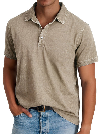 Darrell - Moderno, corte holgado polo para hombres