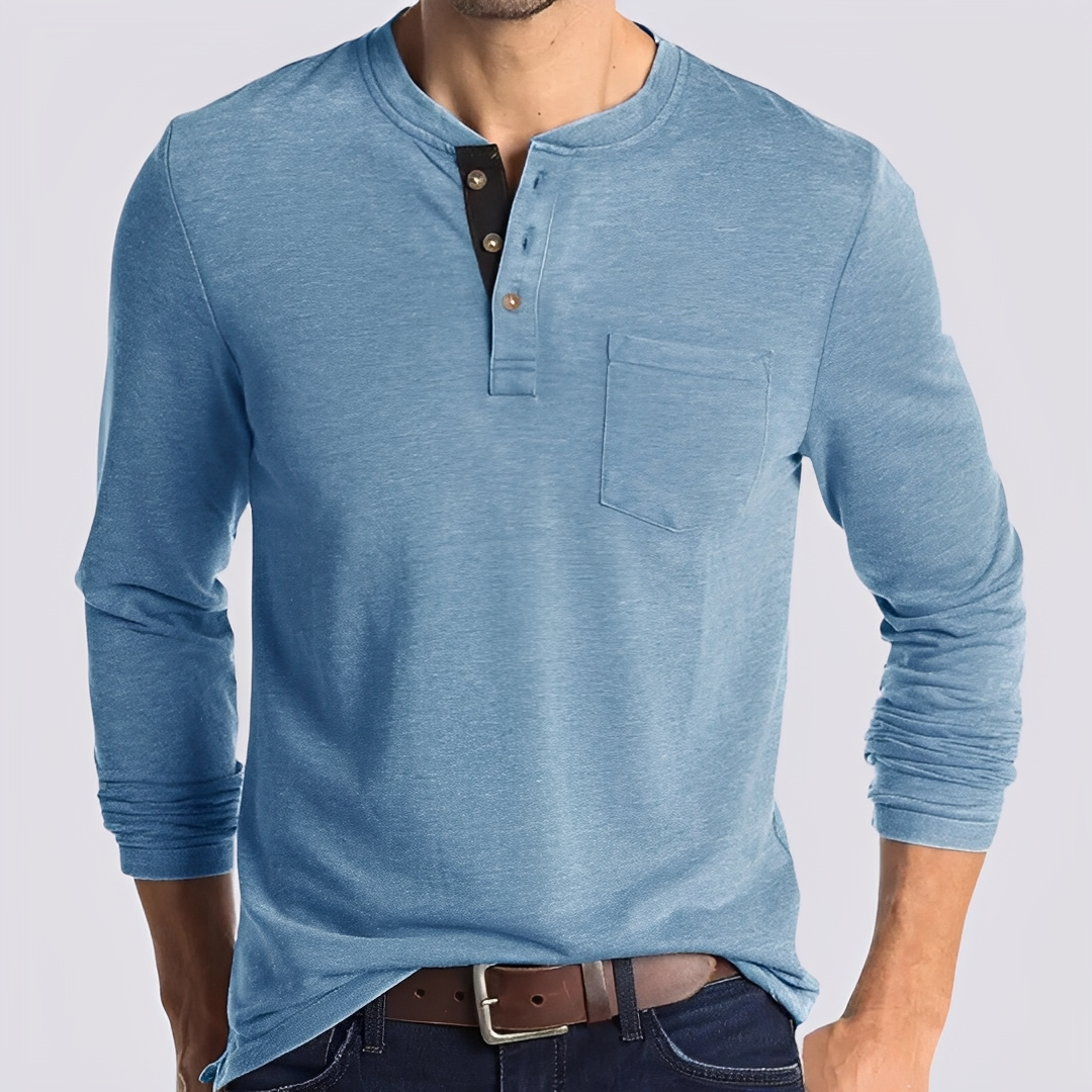 Dashiell - Camisa Casual de Manga Larga para Hombres
