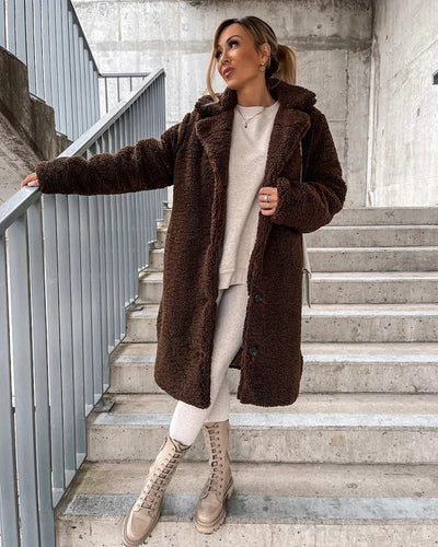 Georgiana - Elegante Chaqueta de Piel Sintética para Mujeres