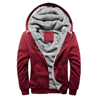 Orrell - Chaqueta con capucha y forro de polar para hombres
