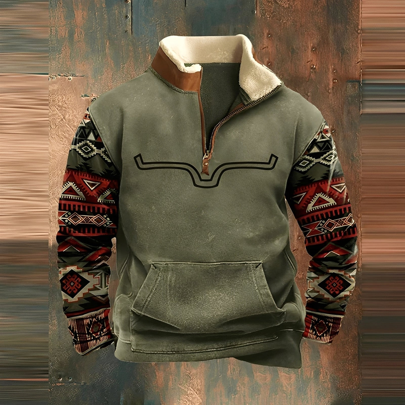 Kenton - Elegante suéter con cremallera para hombres
