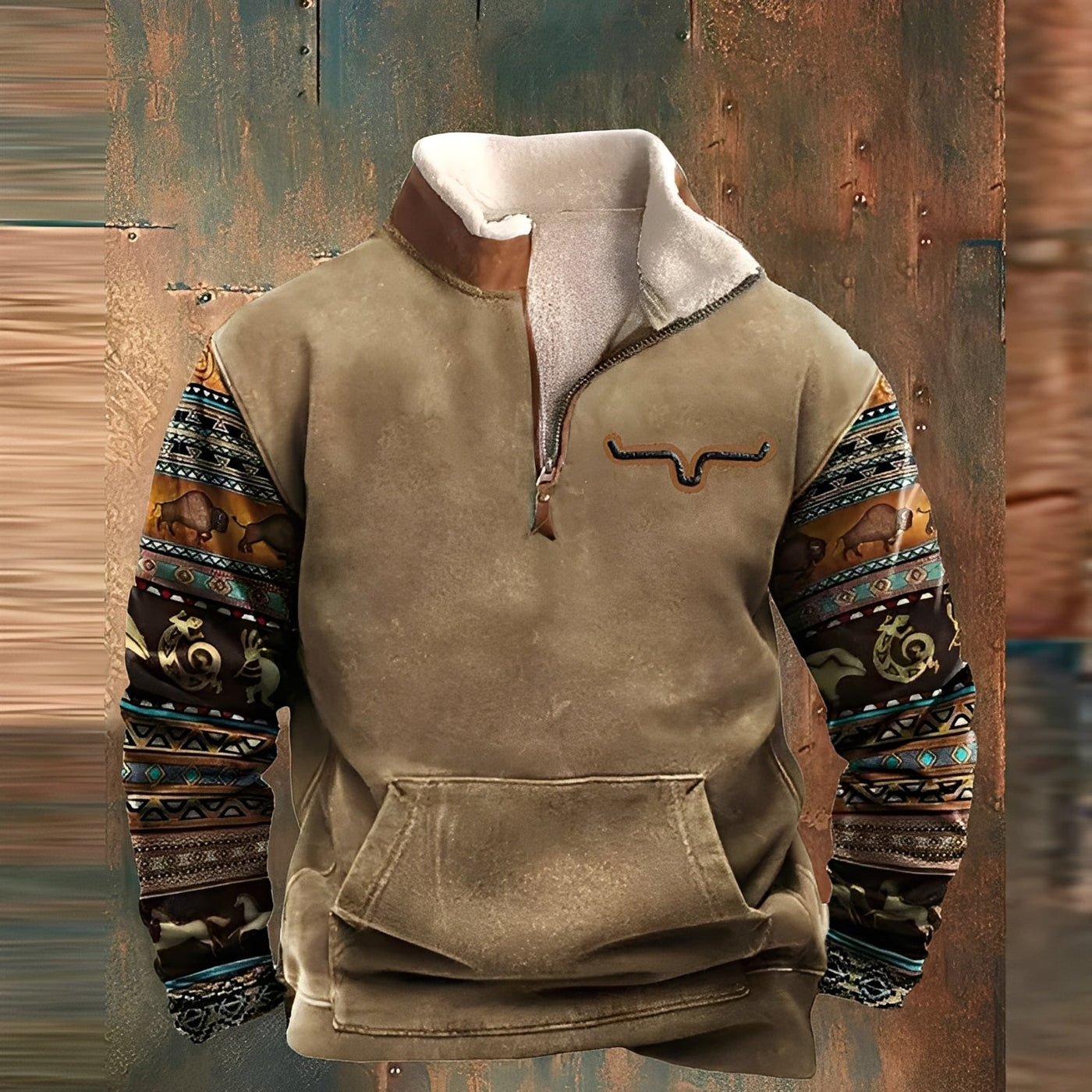 Kenton - Elegante suéter con cremallera para hombres