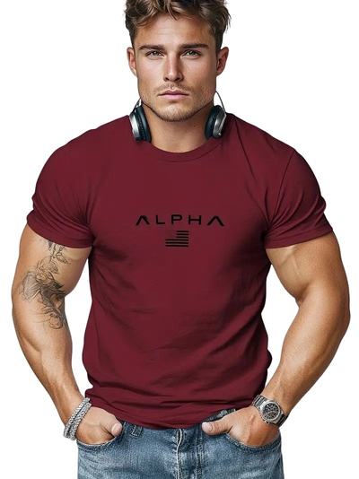 Neal - Camiseta básica con cuello redondo para hombres