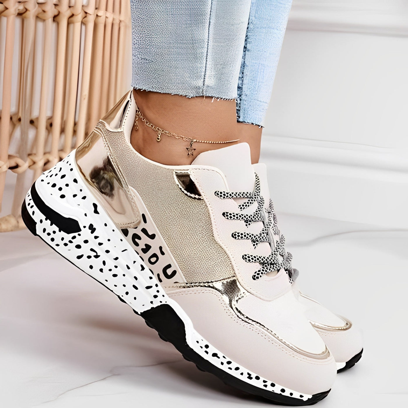 Penelope - Cómodos Zapatillas con Cuña para Mujer