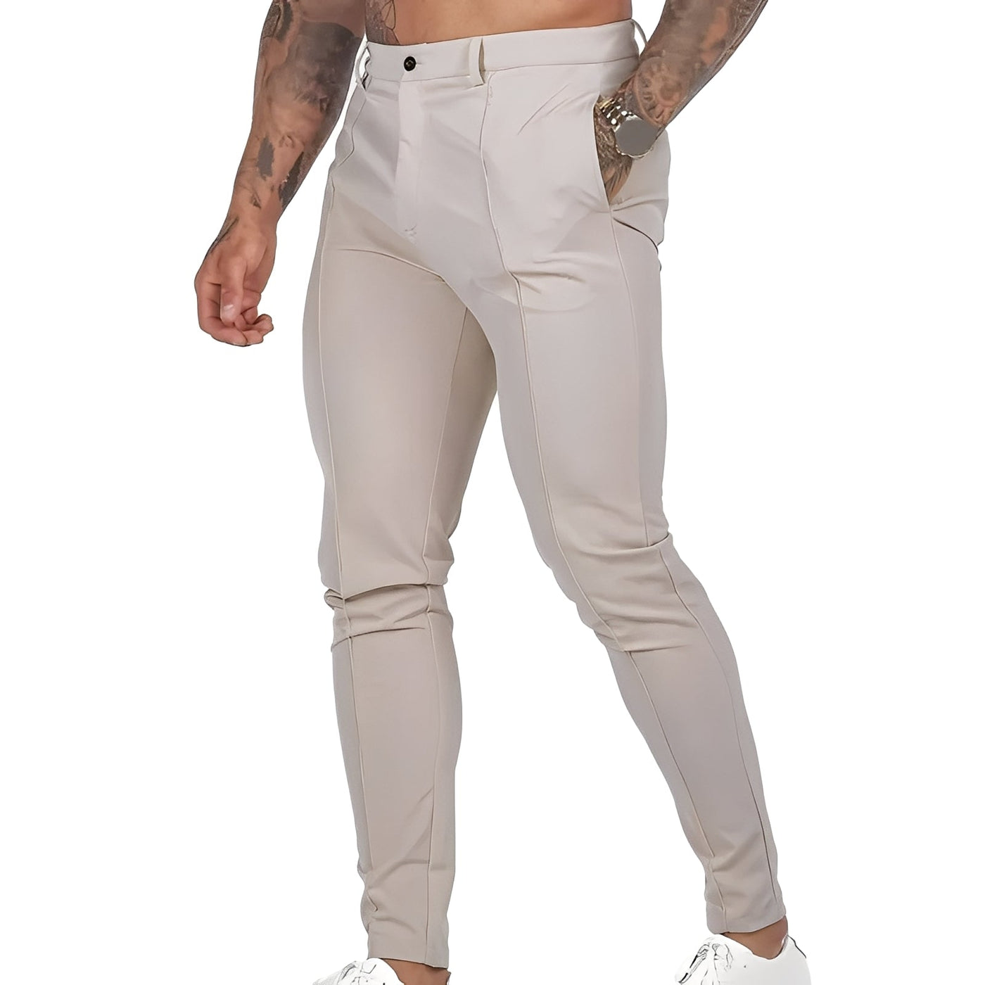 Stuart - Pantalones Casuales Ajustados para Hombres