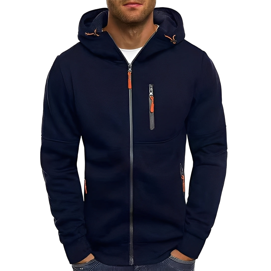 Lowell - Casual, elegante chaqueta con capucha para hombres