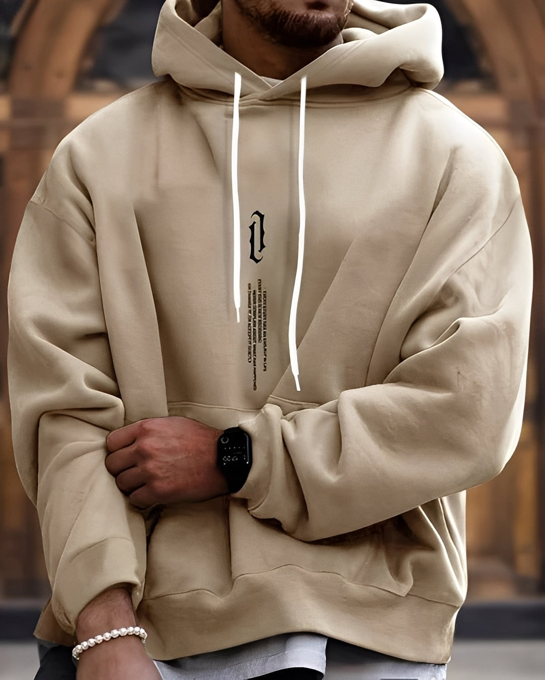 Beckham - Elegante Hoodie con Estampado para Hombres