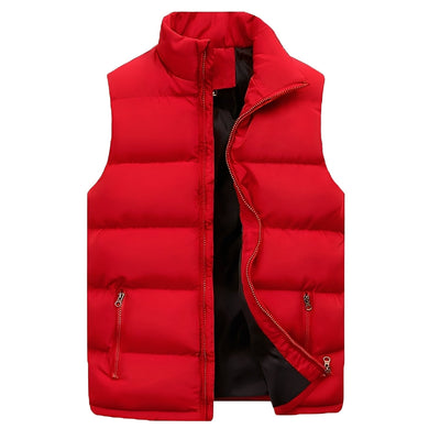 Darryl - Chaleco casual acolchado con cremallera para hombres