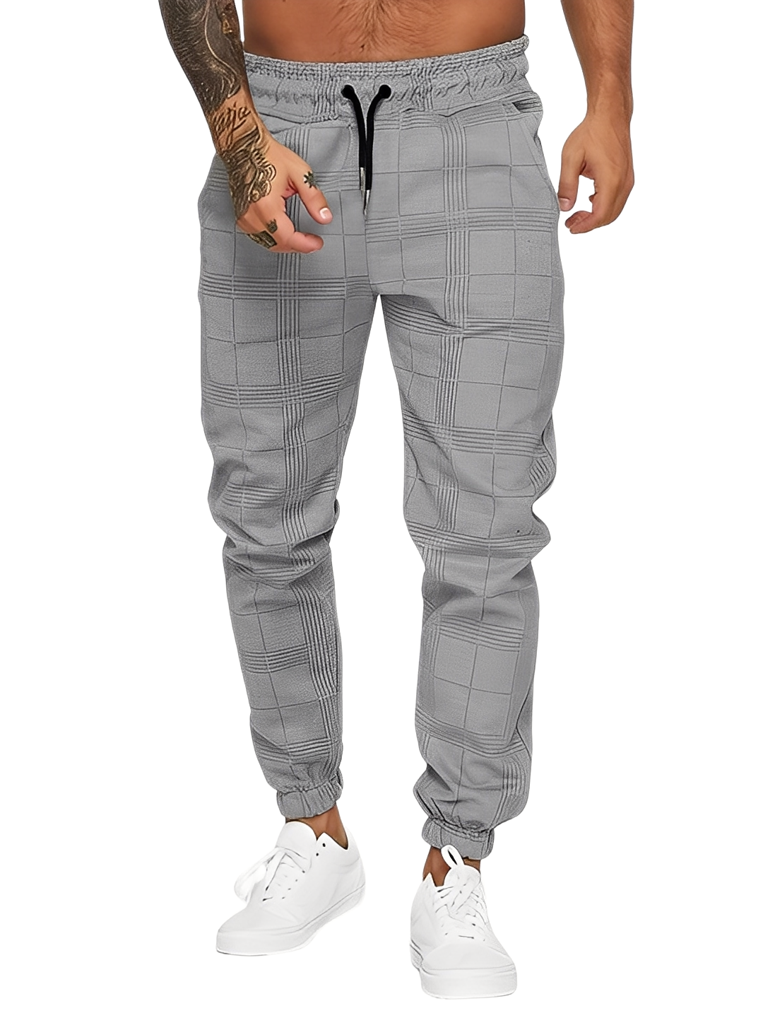 Colbert - Cómoda, holgada pantalón de cuadros para hombres