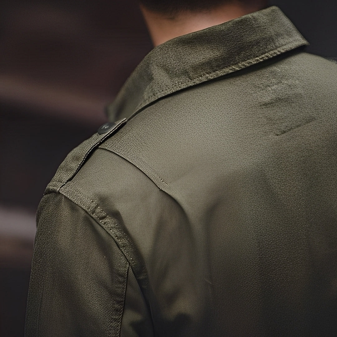 Arnold - Clásica chaqueta de lavado con bolsillos para hombres