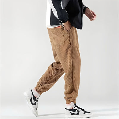 Kodey - Pantalones de pana anchos y casuales para hombres