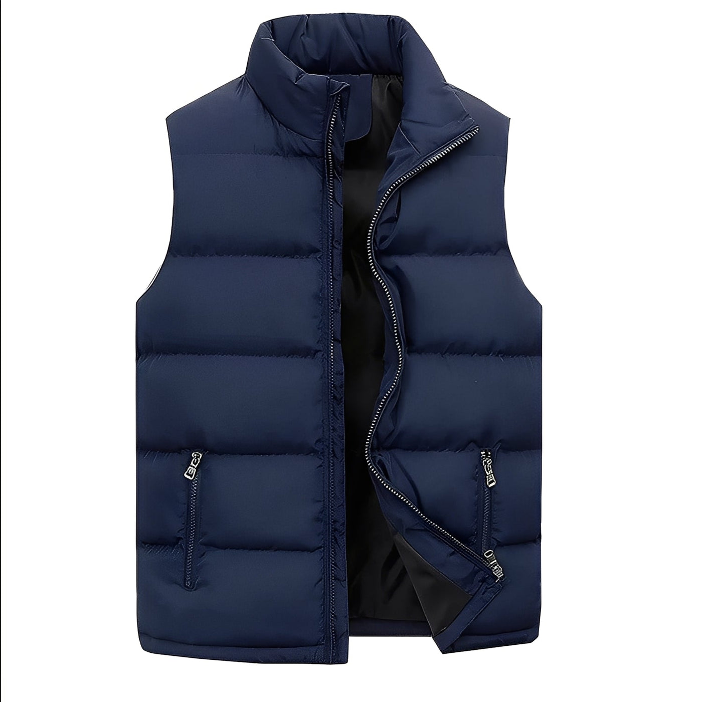 Darryl - Chaleco casual acolchado con cremallera para hombres