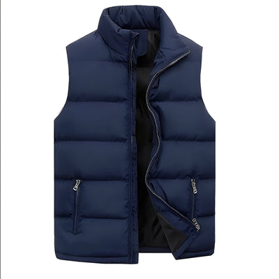 Darryl - Chaleco casual acolchado con cremallera para hombres
