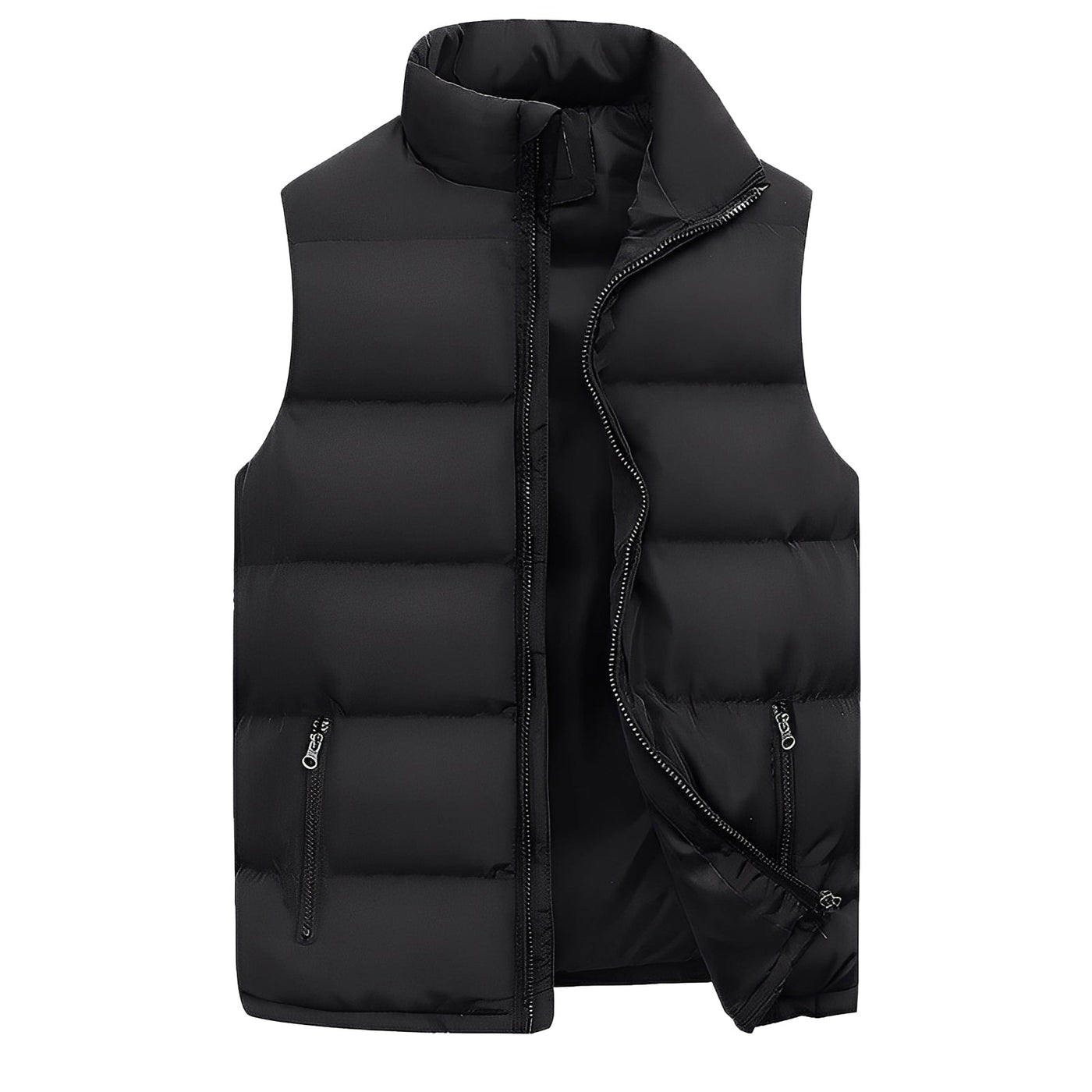 Darryl - Chaleco casual acolchado con cremallera para hombres