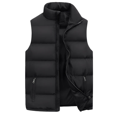 Darryl - Chaleco casual acolchado con cremallera para hombres