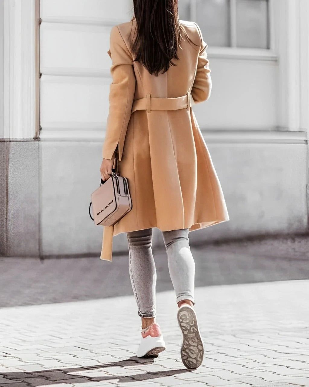 Deena - Elegante, cómodo abrigo de lana para mujeres