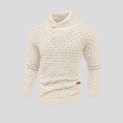 Eldon - Elegante suéter de punto con botones para hombres