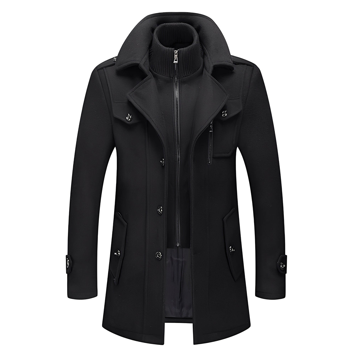 Jerald - Elegante larga trinchera para hombres