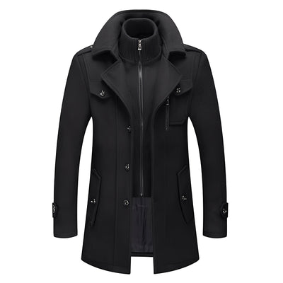 Jerald - Elegante larga trinchera para hombres
