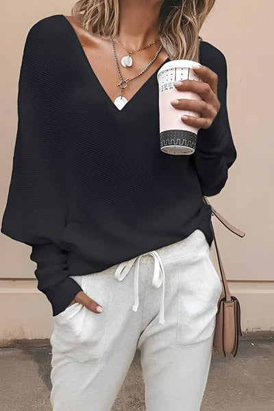 Regena - Blusa de manga larga relajada para mujeres