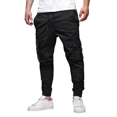 Tevin - Pantalón cargo elástico ajustado casual para hombres