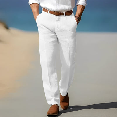 Trent - Casual, elegante pantalón de lino para hombres