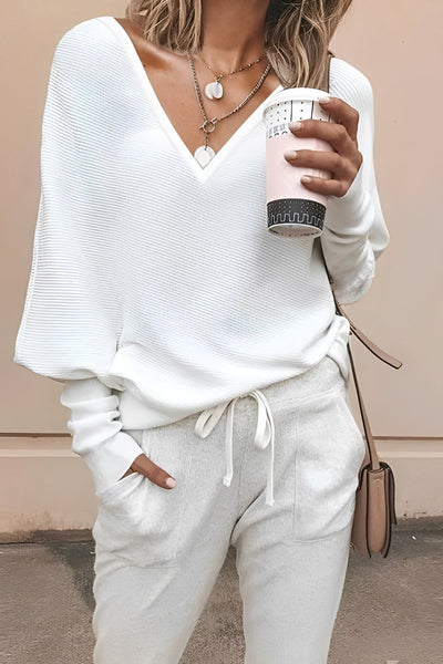 Regena - Blusa de manga larga relajada para mujeres